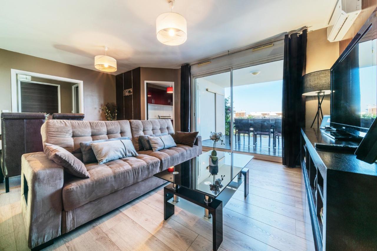 T2 Classe 4 Etoiles Avec Jardin, Piscine, Vue Mer A Saint-Gilles-Les-Bains 外观 照片